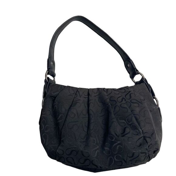 SIMPLY VERA Vera Wang Shoulder Signature Bag Black With Gold Lining Size 13X7.75 - Picture 2 of 11